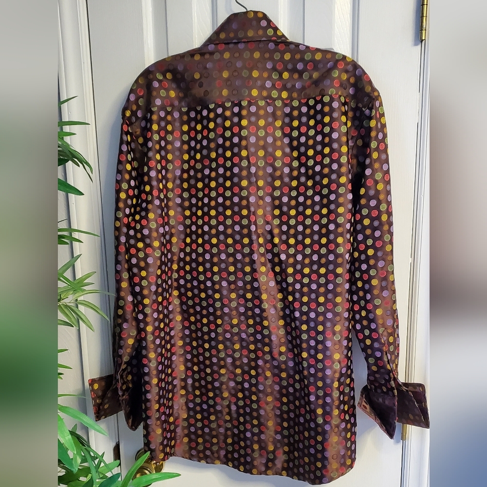 Leonardi Shiny Long Sleeve Men's Shirt. Medium. - Picture 7 of 16